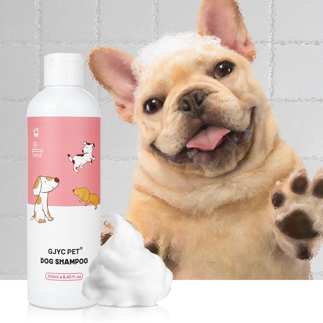 Dog Shampoo Natural Gentle Hypoallergenic Deep Cleansing Odor Removing Treatment Softens Fur Soothes Sensitive Skin All Breeds