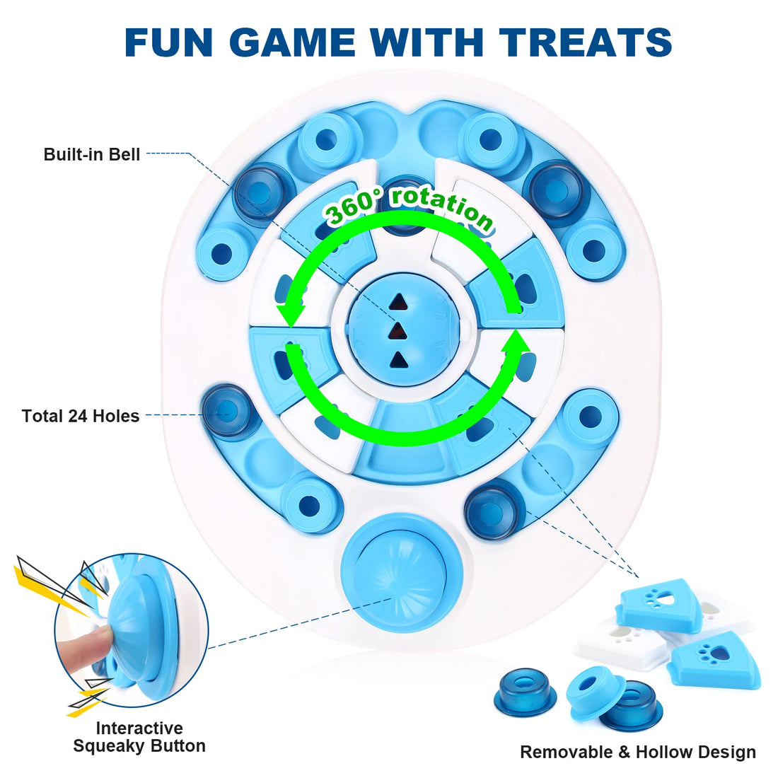 Dog Slow Feeder Food Dispenser Interactive Training Increases Puppy IQ Anti Choking Puzzle Toys Fun Anti Slip Bowl Pet Supplies